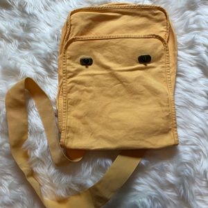 Yellow Tote-Style Crossbody Purse
